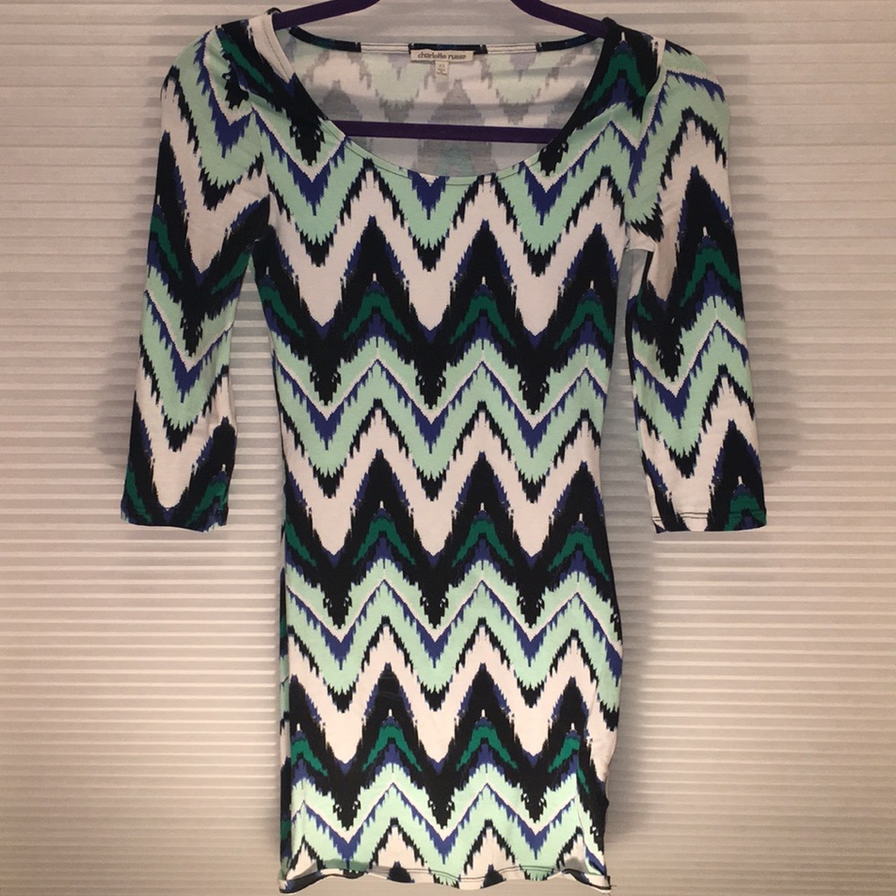 Patterned bodycon dress